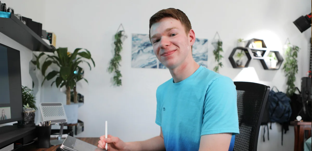 student smiling
