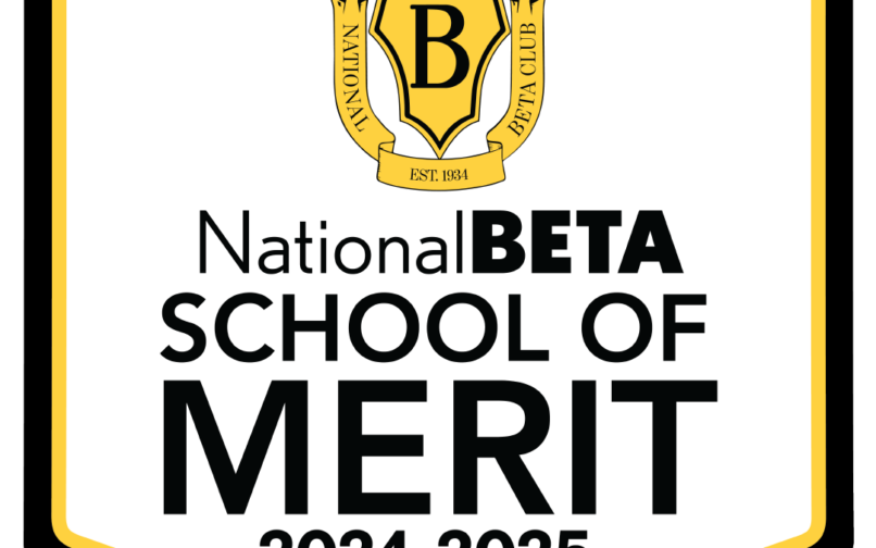National BETA school of merit logo