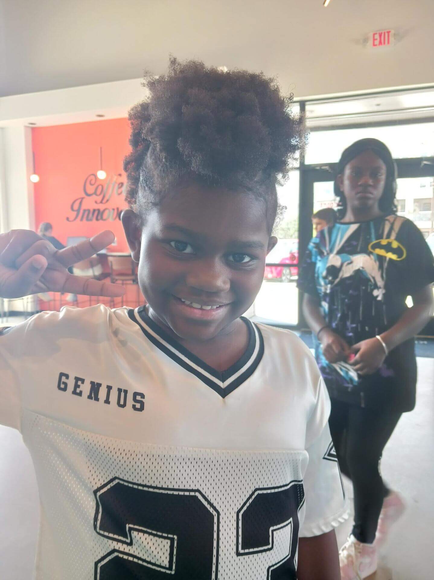 Girl with white shirt