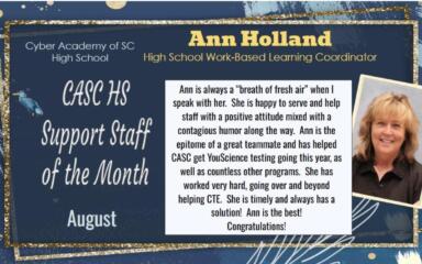 Teacher Spotlight: Ms. Ann Holland – Connecting Students to Careers
