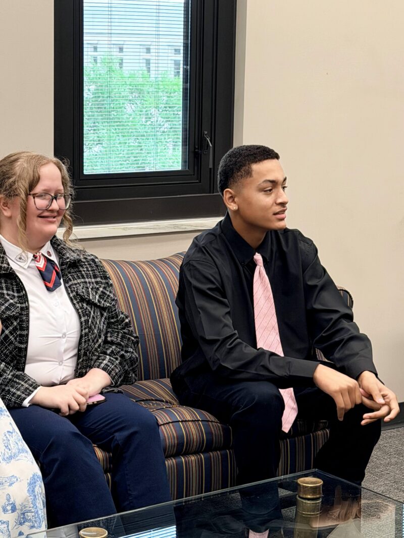 students smiling