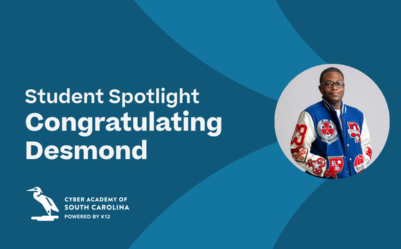 Student Spotlight Congratulating Desmond